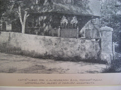 Nickerson Gate Lodge, Dedham, MA, 1889, Longfellow, Alden and Harlow