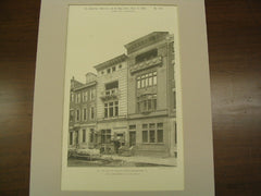 Nos. 1705 and 1707 on Walnut Street, Philadelphia, PA, 1891, Cope & Stewardson and F. M. Day