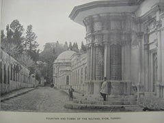 Fountain and Tombs of the Sultans, Eyub, Turkey, EUR, 1901, Unknown