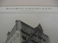 Paxon/Comfort's Bldg, Philadelphia, PA, 1885, W. Eyre and W. E. Jackson