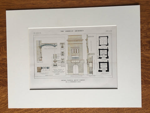 National Biscuit Company, New York, 1912, Original Hand Colored Colored -
