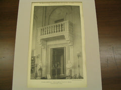 Doorway in Bates Hall: Public Library of the City, Boston, MA, 1895, McKim, Mead & White