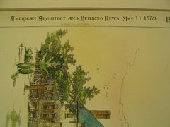 Dwelling for Joseph de F. Junkin, Esq at 3817 Spruce St., West Philadelphia, PA, 1889, Albert W. Dilks