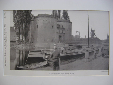 Porte de St. Croix, Bruges, Belgium, EUR, 1890, Unknown