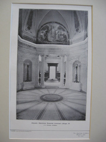 Blackstone Memorial, Chicago, IL, 1904, S. S. Beman