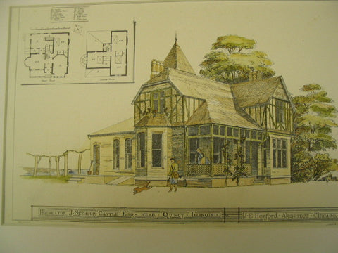 House for J. Seymour Castle, Esq. , Quincy, IL, 1876, J. E. Hosford