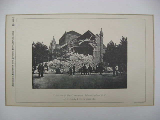 Church of the Covenant, Washington, DC, 1888, J. C. Cady and Company