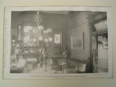 The Library: University Club-House, Philadelphia, PA, 1895, Wilson Eyre Jr.