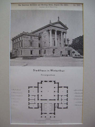 City-Hall, Winterthur, Switzerland, EUR, 1890, Herr Semper