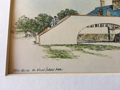 Field House, Wood Island Park, Boston, MA, 1895, Sturgis & Cabot, Original Hand Colored -