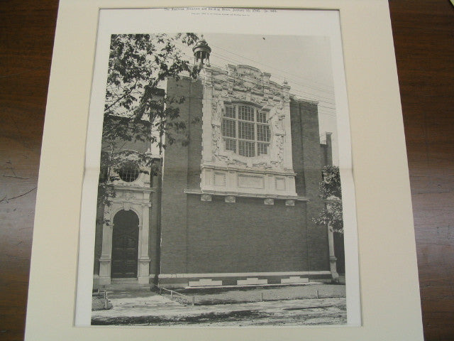 Detail of Newton Corner Methodist Episcopal Church, Newton, MA, 1898, Cram, Wentworth & Goodhue