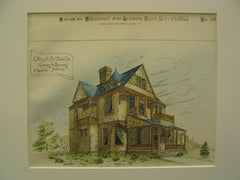 Cottage for F. W. Oliver, St. Louis, MO, 1885, Ramsey and Swasey