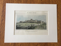 High School, Santa Monica, CA, 1914, Allison & Allison, Hand Colored Original -