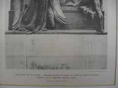 Bronze Bas-Relief from the Tomb of Martin Milmore at Forest Hills Cemetery, Boston, MA, 1898, Daniel C. French