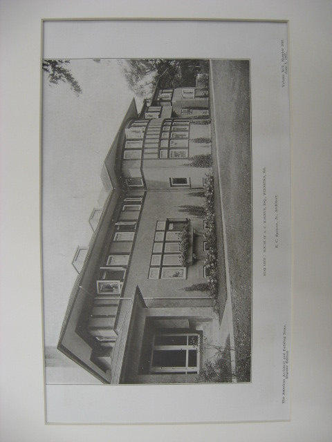 House of A. C. Magnus, Winnetka, IL, 1907, R. C. Spencer