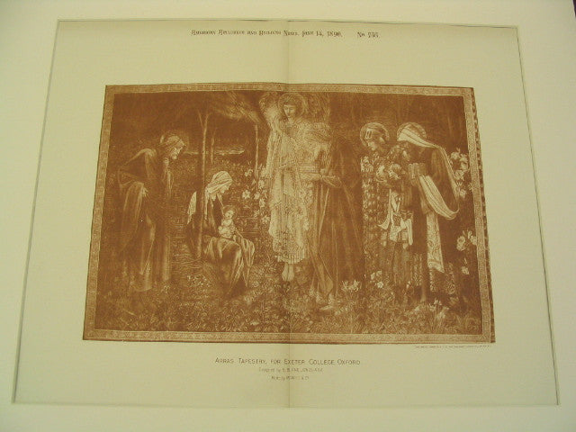 The Adoration of the Magi by Sprague & Co., London, of an Arras Tapestry for Exeter College, Oxford, UK, 1890, Edward Burne-Jones
