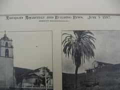 Spanish Mission Buildings, Arizona and Mexico, LAM, 1897