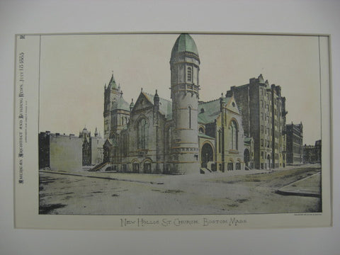 New Hollis St. Church, Boston, MA, 1855, George F. Meacham