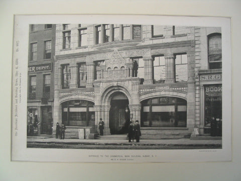 Commercial Bank Building, Albany, NY, 1889, R. W. Gibson