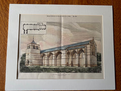 New Church, Port Elizabeth, South Africa, 1892, R N Shaw, Hand Colored Original -