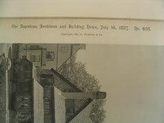House of J. G. Mitchell, ESQ., Brookline, MA, 1887, Cabot & Chandler