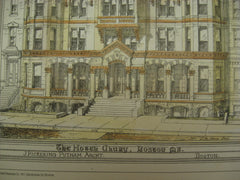 Hotel Clury, Boston, MA, 1878, J. Pickering Putnam