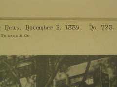 Portico to the House of Edward Carrington, Williams Street, Providence, RI, 1889