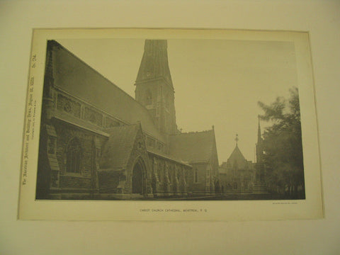 Christ Church Cathedral, Montreal, Quebec, CAN, 1889