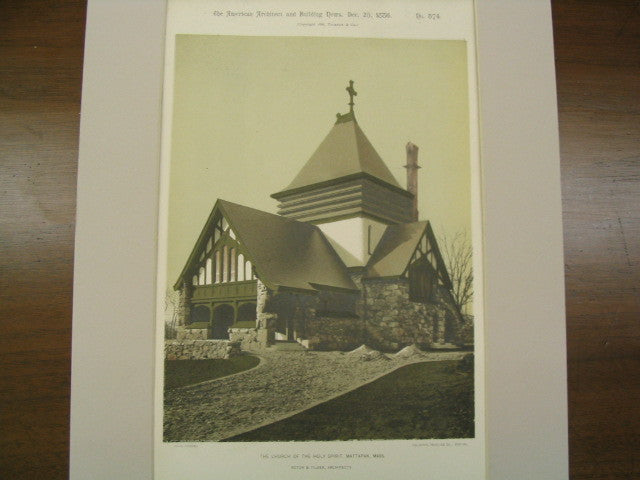 The Church of the Holy Spirit, Mattapan, MA, 1886, Rotch and Tilden