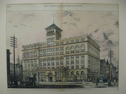 Chamber of Commerce, Portland, OR, 1891, Hodgson