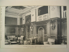 Senate Reading-Room at the Library of Congress, Washington, DC, 1898, Smithmeyer, Pelz and Casey