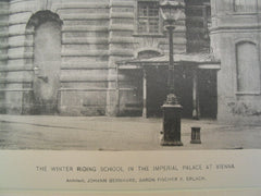 Exterior of the Winter Riding School at the Imperial Palace, Vienna, Austria, EUR, 1890
