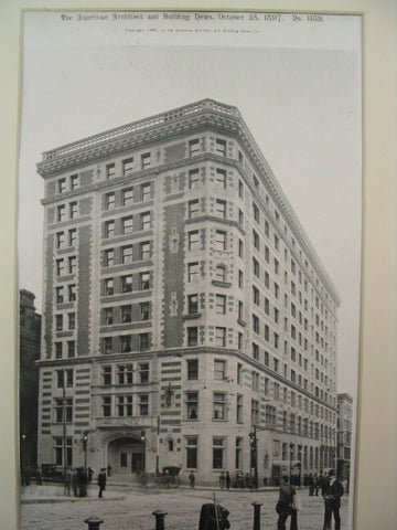 The Hotel Touraine, Boston, MA, 1897, Winslow and Wetherell