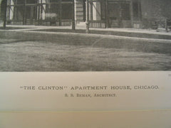 The Clinton Apartment House , Chicago, IL, 1890, S. S. Beman