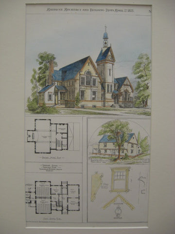 Dickinson School, Deerfield, MA, 1878, Peabody and Stearns