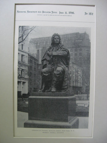 Abraham de Peyster, New York, NY, 1898, George S. Bissell