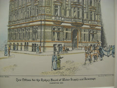 Board of Water Offices, Sydney, AUS, 1891, Unknown