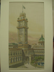 Maharajah Palace, Bhownugger, India, ASIA, 1895, W. Emerson