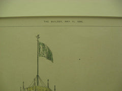 Maharajah Palace, Bhownugger, India, ASIA, 1895, W. Emerson