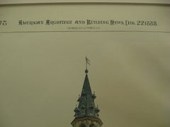 Hotel de Ville, Alost, Belgium, EUR, 1888