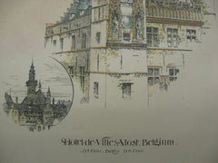 Hotel de Ville, Alost, Belgium, EUR, 1888