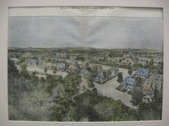 Birds Eye View of Huntington Park, Huntington Park, CA, 1890, H. Langford Warren