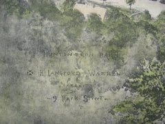 Birds Eye View of Huntington Park, Huntington Park, CA, 1890, H. Langford Warren
