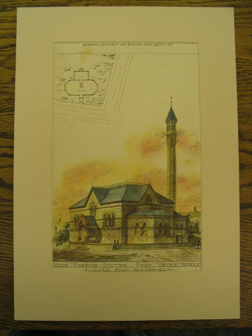 Hope Pumping Station, Prov. Water Works, Providence, RI, 1877, Alfred Stone