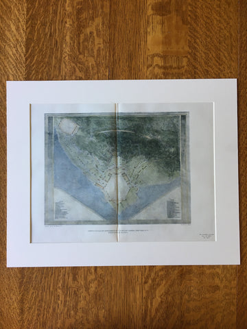 US Military Academy, West Point, NY, 1903, Peabody & Stearns, Original, Hand Colored