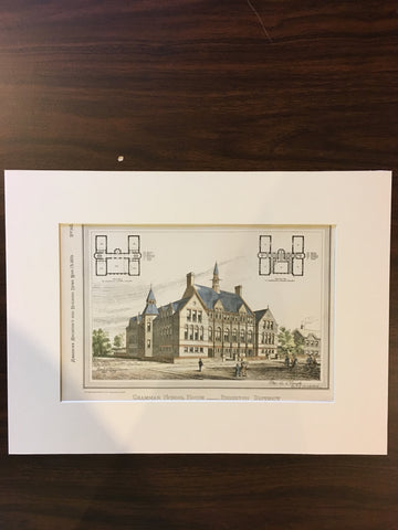 Grammar School House, Brighton District, NY, 1879, G A Clough, Original
