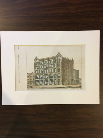 William Bissells Store & Office Bldg, Pittsburgh, PA, 1880, Original Plan