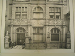 Lower Stories of Apartment House No. 615 on Fifth Avenue, New York, NY, 1900, R. W. Gibson