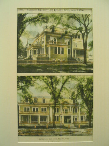 Quequechan Club-House, Fall River, MA, 1896, N. C. Smith
