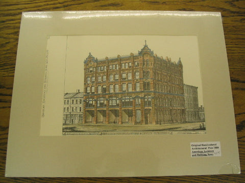 William Bissell's Store & Office Building, Pittsburgh, PA, 1880, Stillburgh & Staub